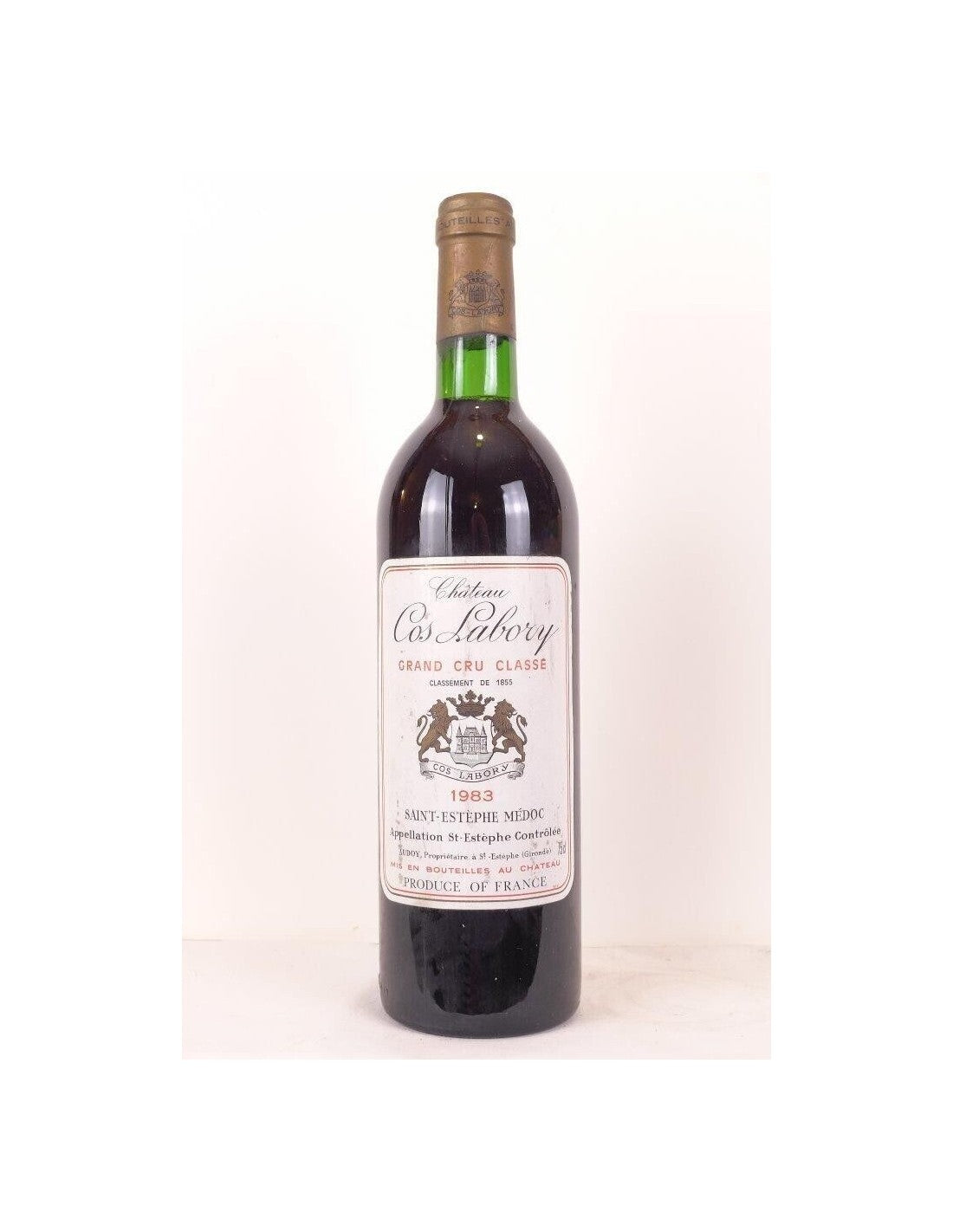 1983 - saint-estèphe - château cos labory grand cru classé - rouge - bordeaux - Just Wines 