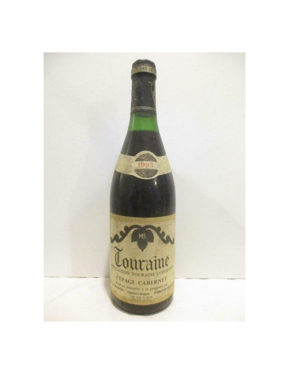 1983 - touraine - michel baron cabernet - rouge - loire - touraine - Just Wines 