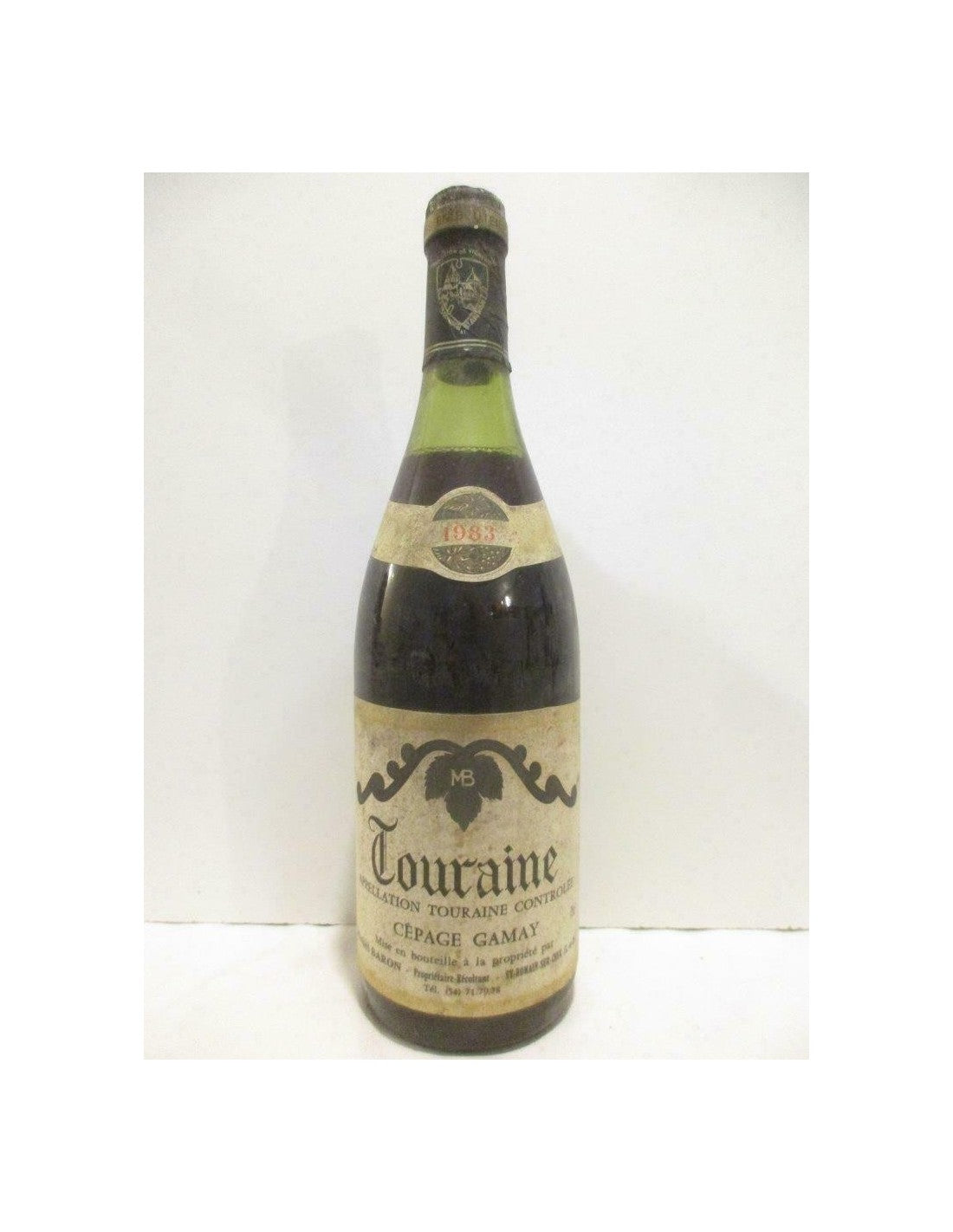 1983 - touraine - michel baron gamay - rouge - loire - touraine - Just Wines 