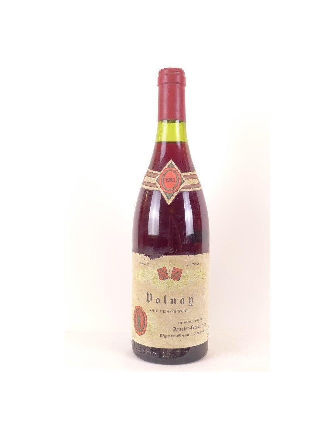 1983 - volnay - amsler-lecouvreur - rouge - bourgogne - Just Wines 