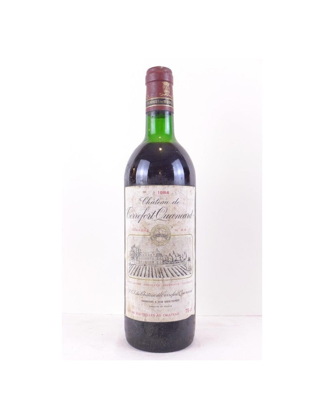 1984 - bordeaux supérieur - château de terrefort-quancard - rouge - bordeaux - Just Wines 