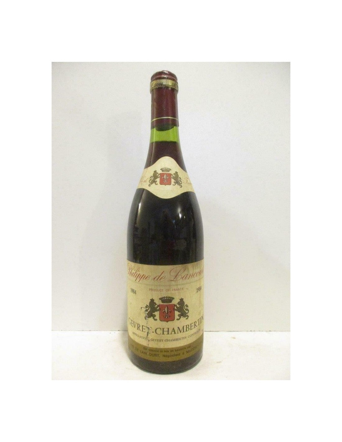 1984 - gevrey-chambertin - philippe de lancourt - rouge - bourgogne - Just Wines 