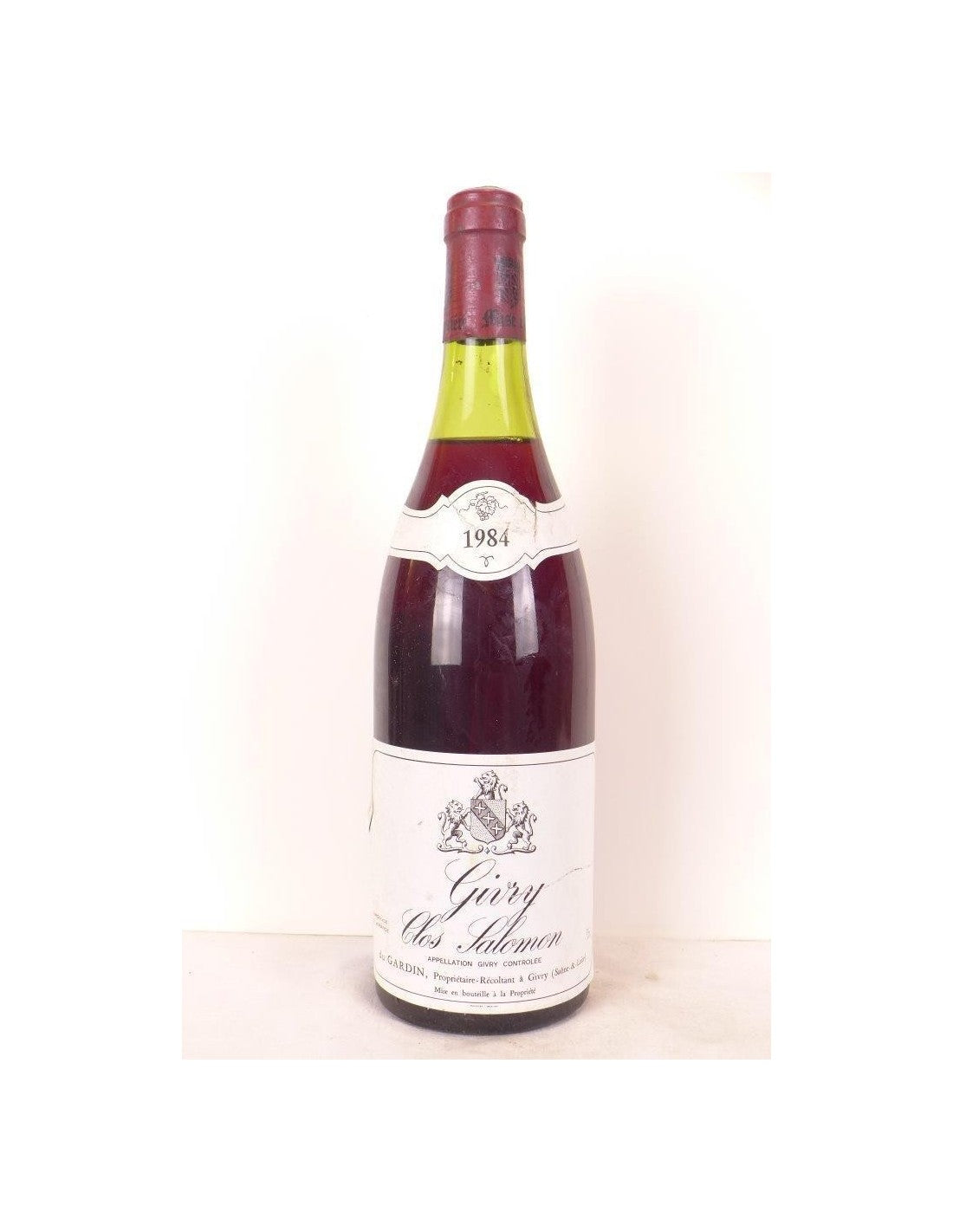 1984 - givry - du gardin clos salomon - rouge - bourgogne - Just Wines 