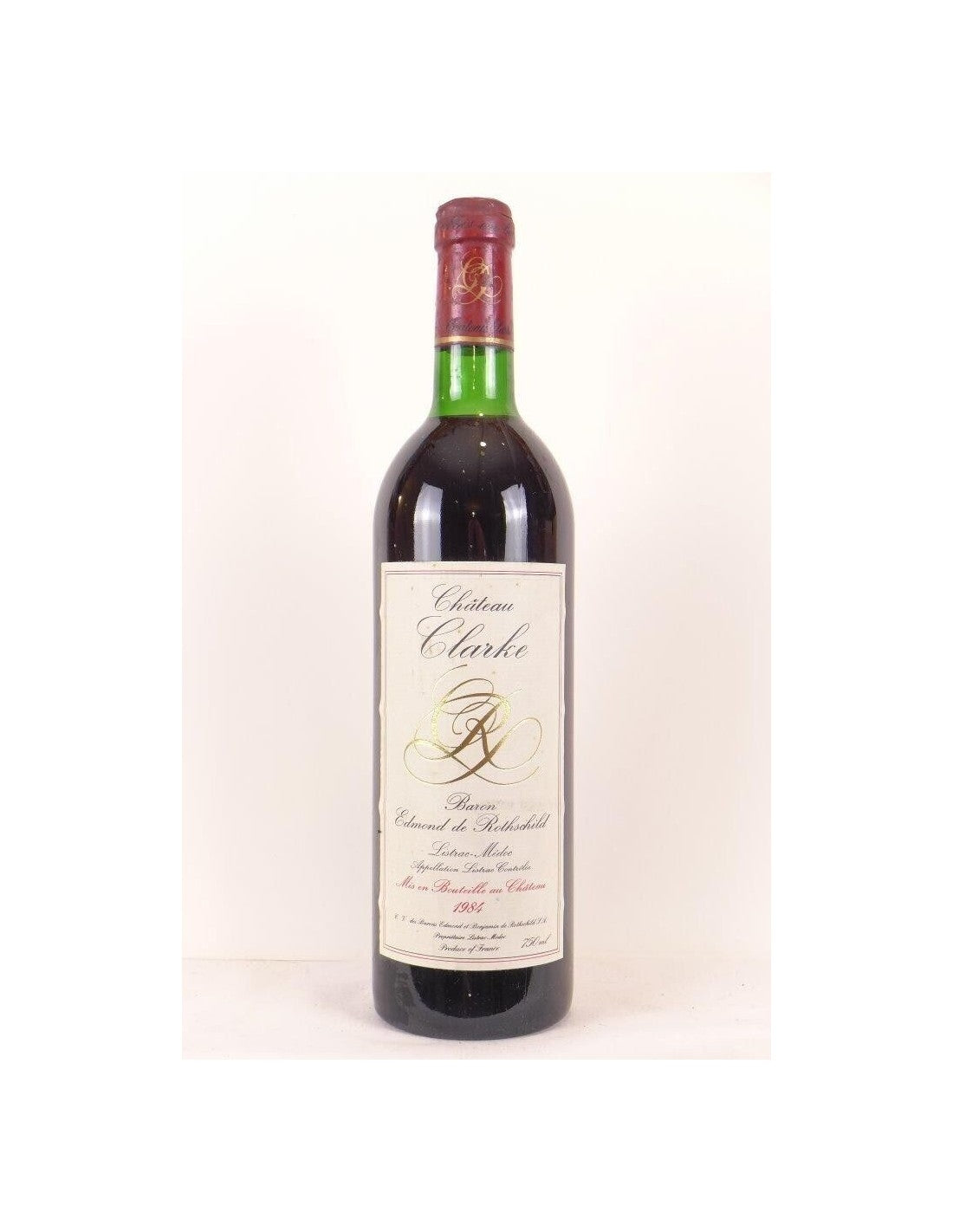 1984 - listrac - château clarke baron edmond de rothschild - rouge - bordeaux - Just Wines 