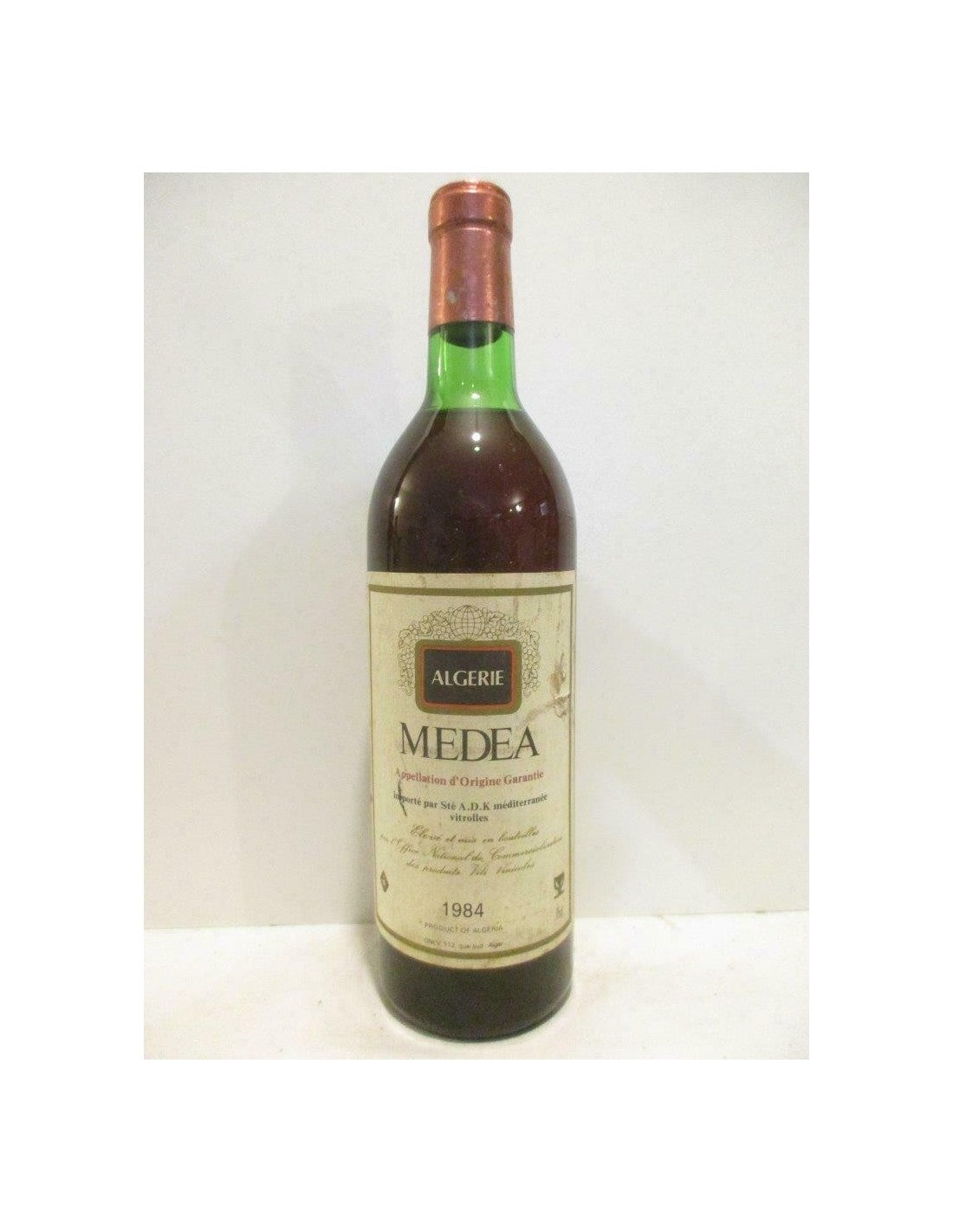 1984 - medea - ADK méditerranée - rosé - Algérie - Just Wines 