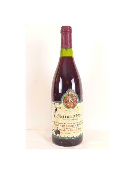 1984 - mercurey - bouchard aîné et fils tastevinage (étiquette abîmée) - rouge - bourgogne - Just Wines 