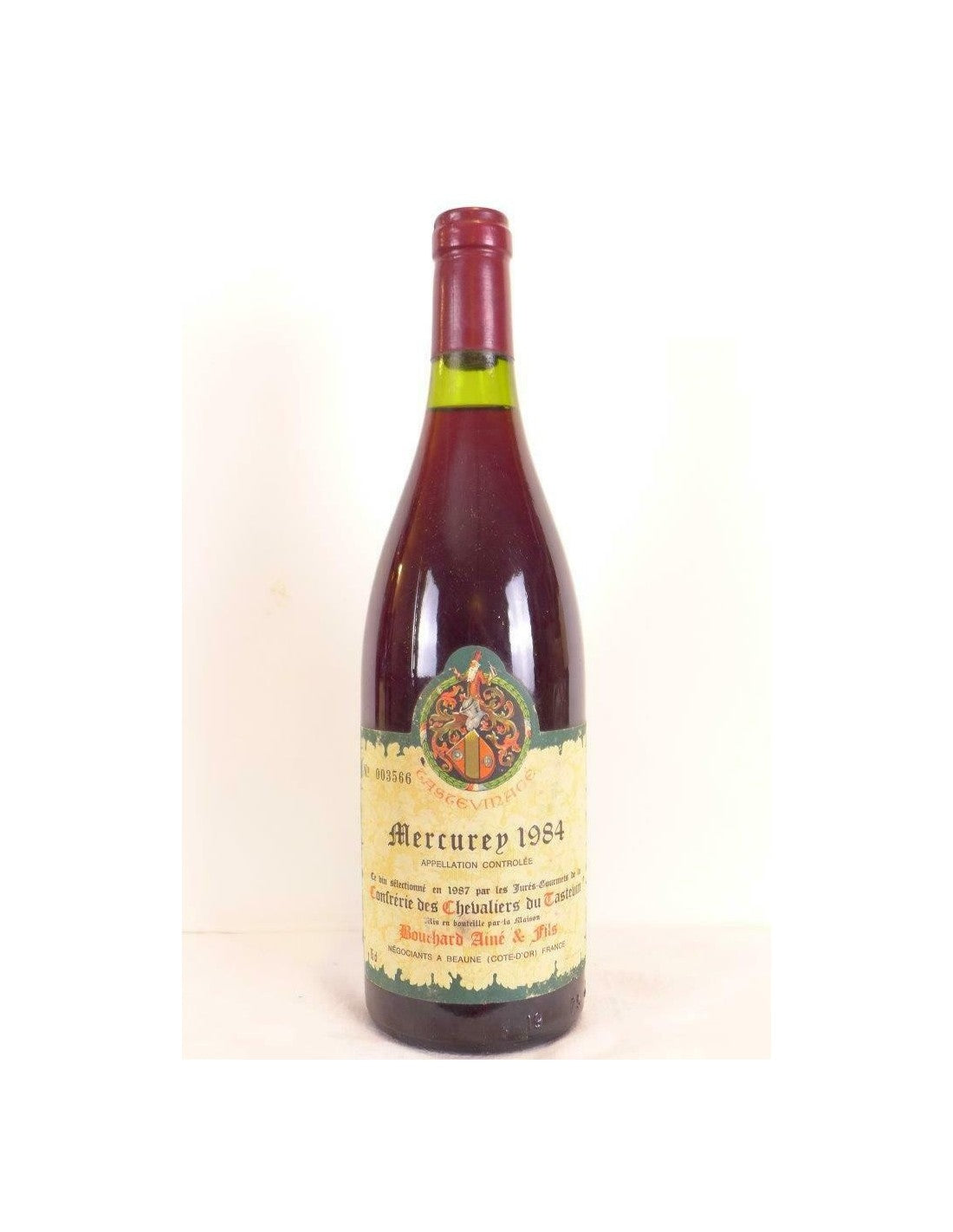 1984 - mercurey - bouchard aîné et fils tastevinage - rouge - bourgogne - Just Wines 