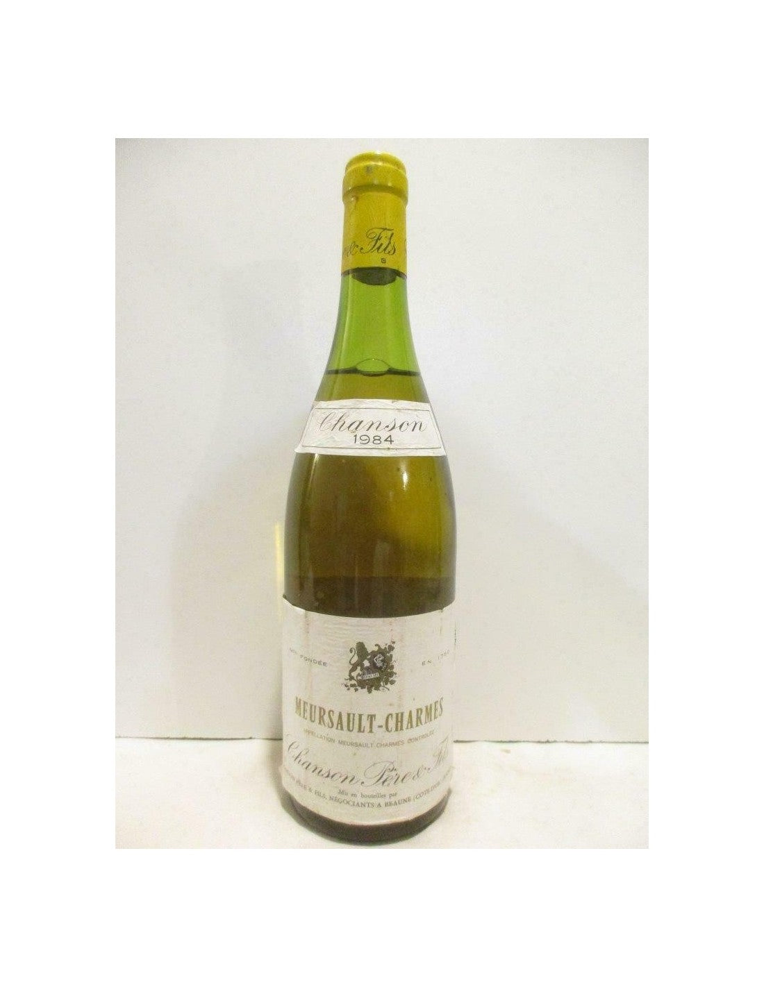 1984 - meursault - chanson père et fils charmes - blanc - bourgogne - Just Wines 