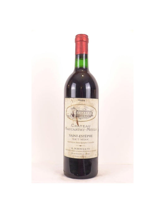 1984 - saint-estèphe - château maccarthy-moula - rouge - bordeaux - Just Wines 