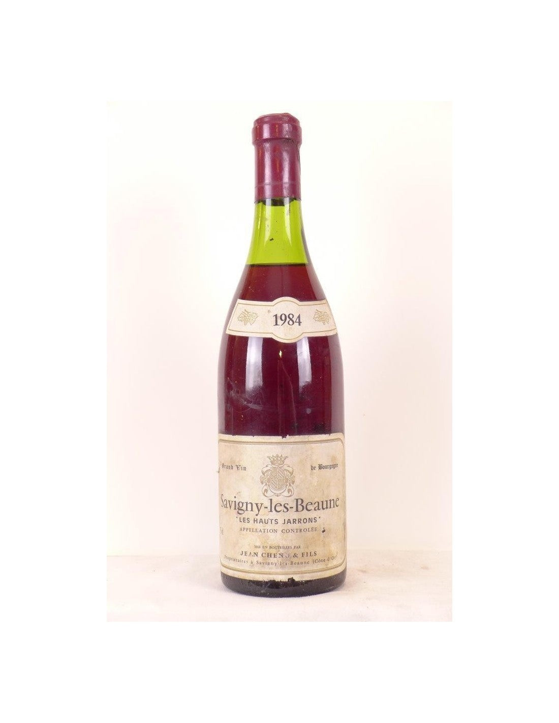 1984 - savigny les beaune - jean chenu et fils les hauts jarrons - rouge - bourgogne - Just Wines 