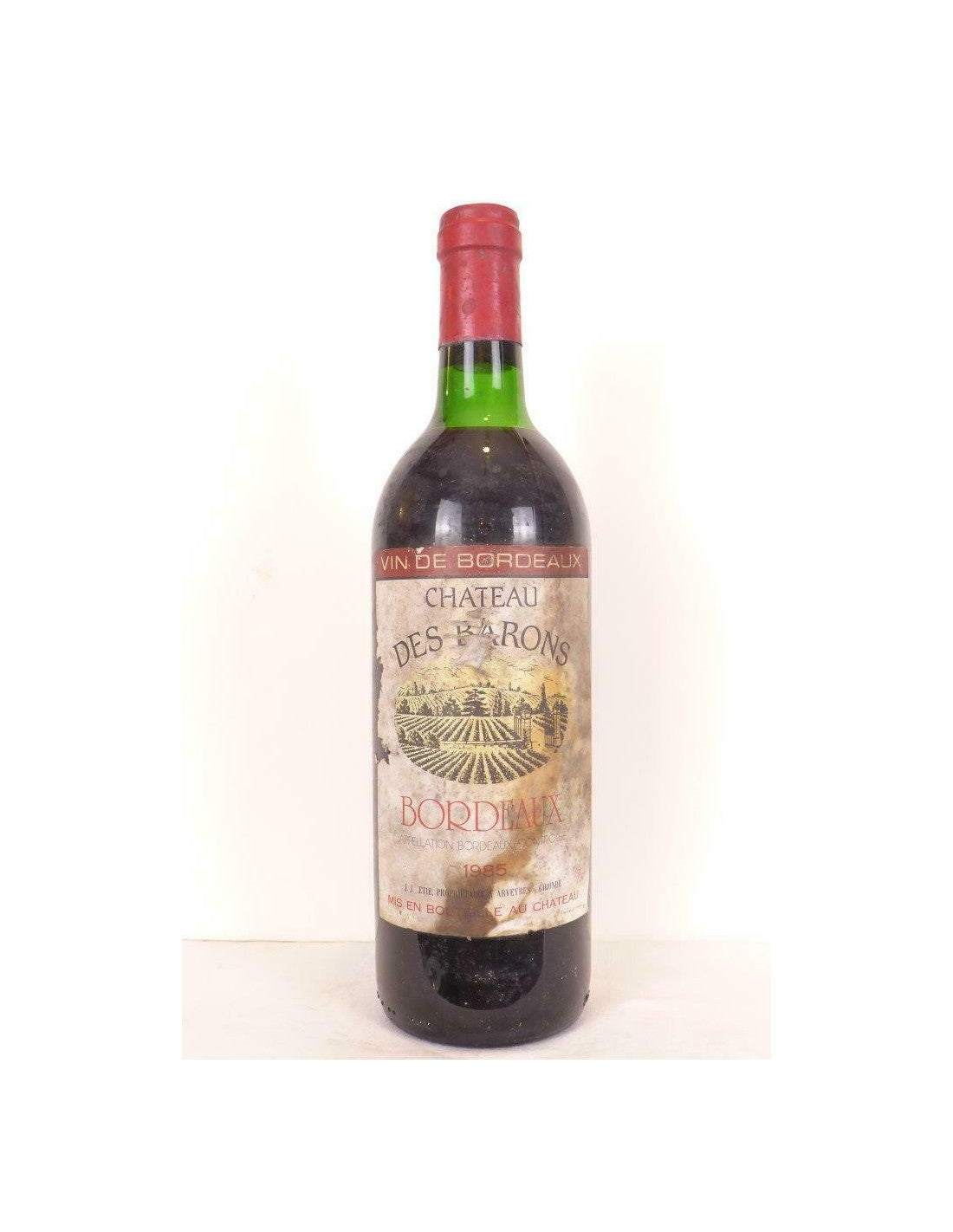 1985 - bordeaux - château des barons (étiquette abîmée) - rouge - bordeaux - Just Wines 