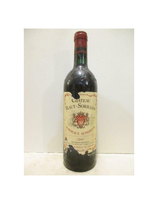 1985 - bordeaux supérieur - château haut-sorillon (étiquette abîmée b2) - rouge - bordeaux - Just Wines 