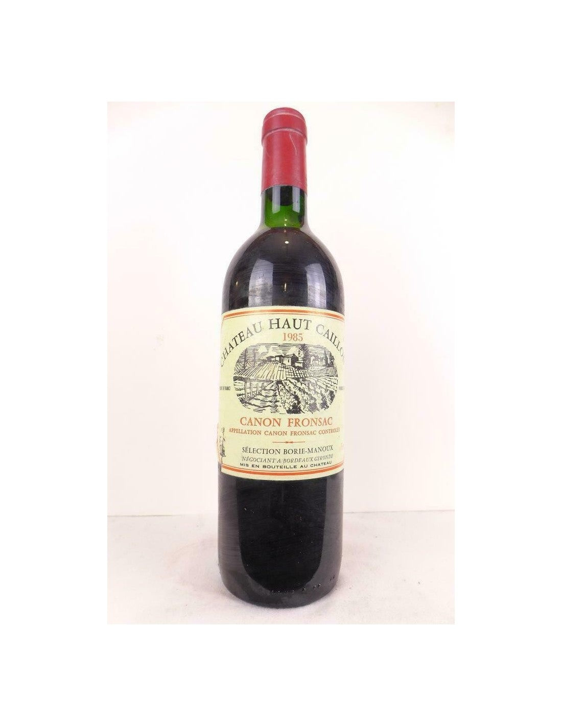 1985 - canon fronsac - château haut caillou - rouge - bordeaux - Just Wines 