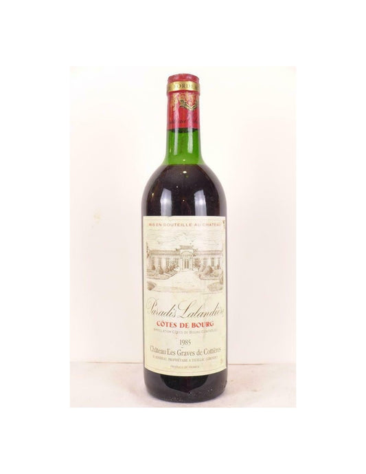 1985 - côtes de bourg - paradis lalandière - rouge - bordeaux - Just Wines 