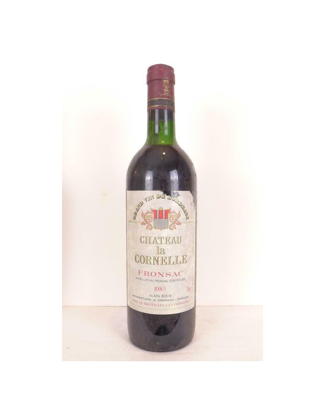 1985 - fronsac - château la cornelle (accro étiquette) - rouge - bordeaux - Just Wines 