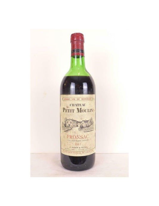 1985 - fronsac - château petit moulin (niveau bas) - rouge - bordeaux - Just Wines 