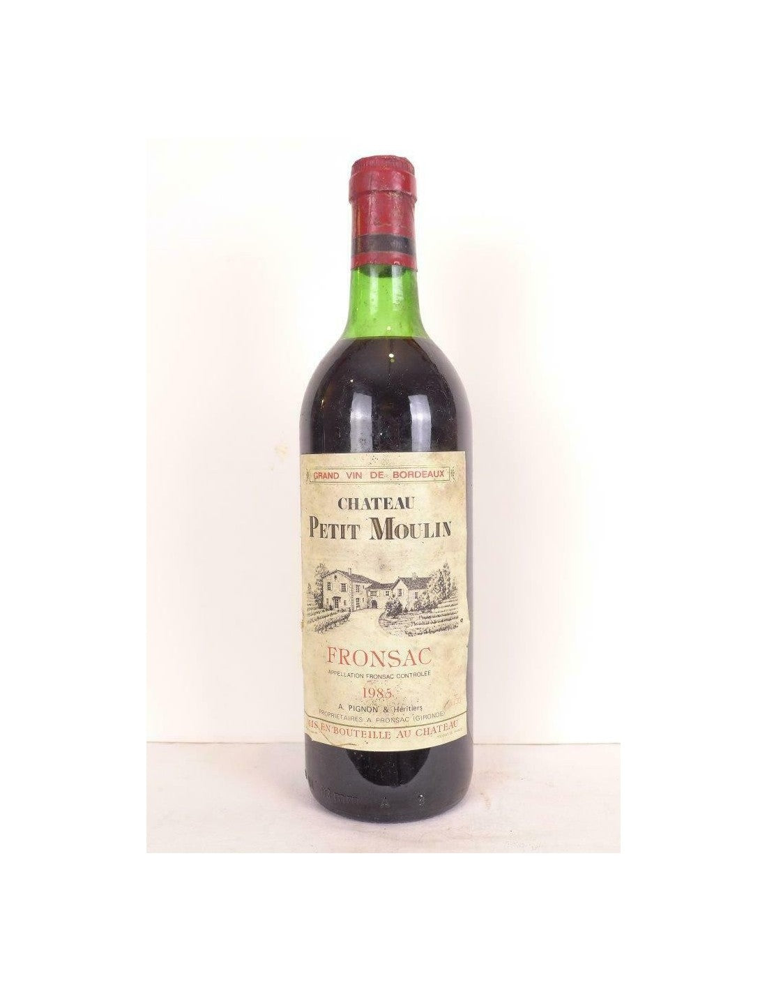 1985 - fronsac - château petit moulin - rouge - bordeaux - Just Wines 