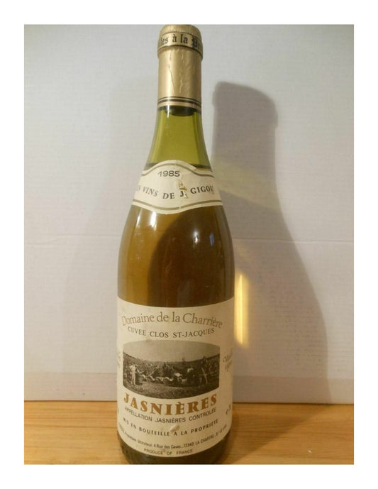 1985 - jasnières - gigou - domaine de la charrière clos saint-jacques - blanc - loire - touraine france - Just Wines 