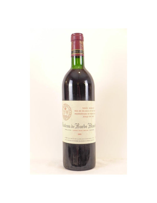 1985 - lussac saint-émilion - château de barbe blanche vinée roi henri IV propriétaire jusqu'en 1602 - rouge - bordeaux - Just Wines 