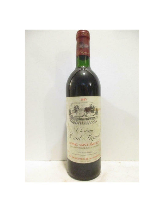 1985 - lussac saint-émilion - château haut-piquat (étiquette tâchée) - rouge - bordeaux - Just Wines 