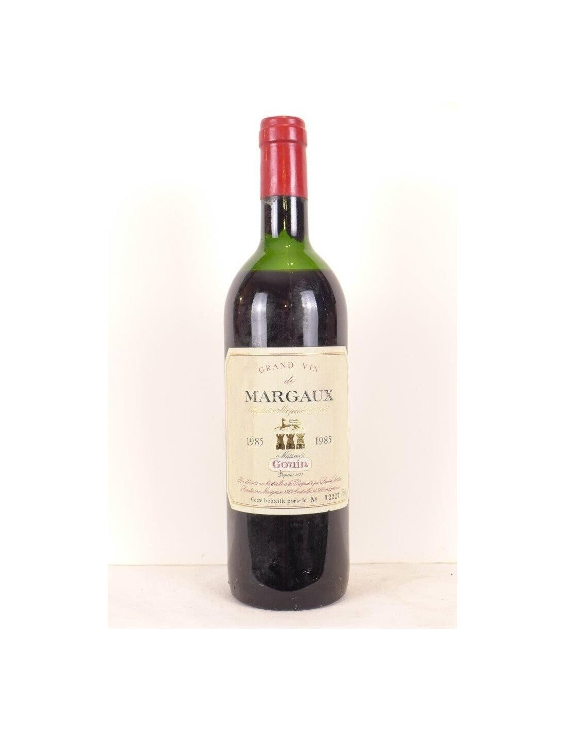 1985 - margaux - gouin lucien lurton (niveau bas) - rouge - bordeaux - Just Wines 