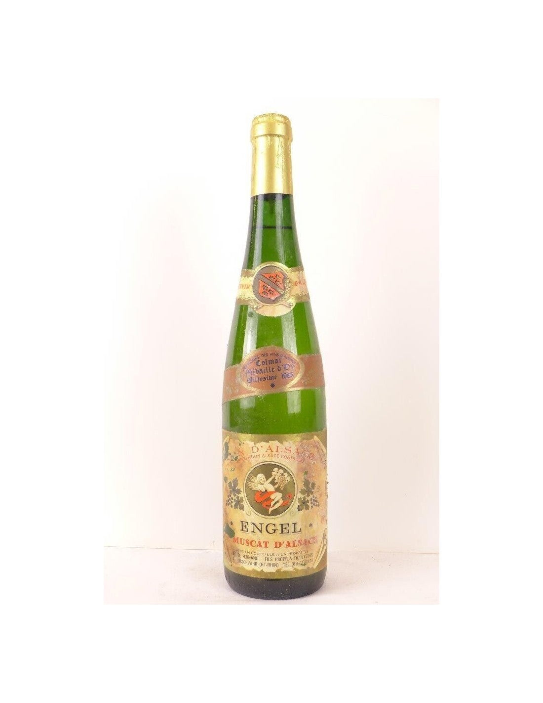 1985 - muscat - fernand engel (étiquette abîmée) - blanc - alsace - Just Wines 