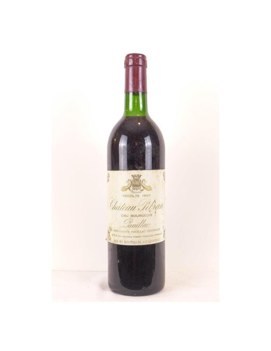 1985 - pauillac - château pibran cru bourgeois - rouge - bordeaux - Just Wines 