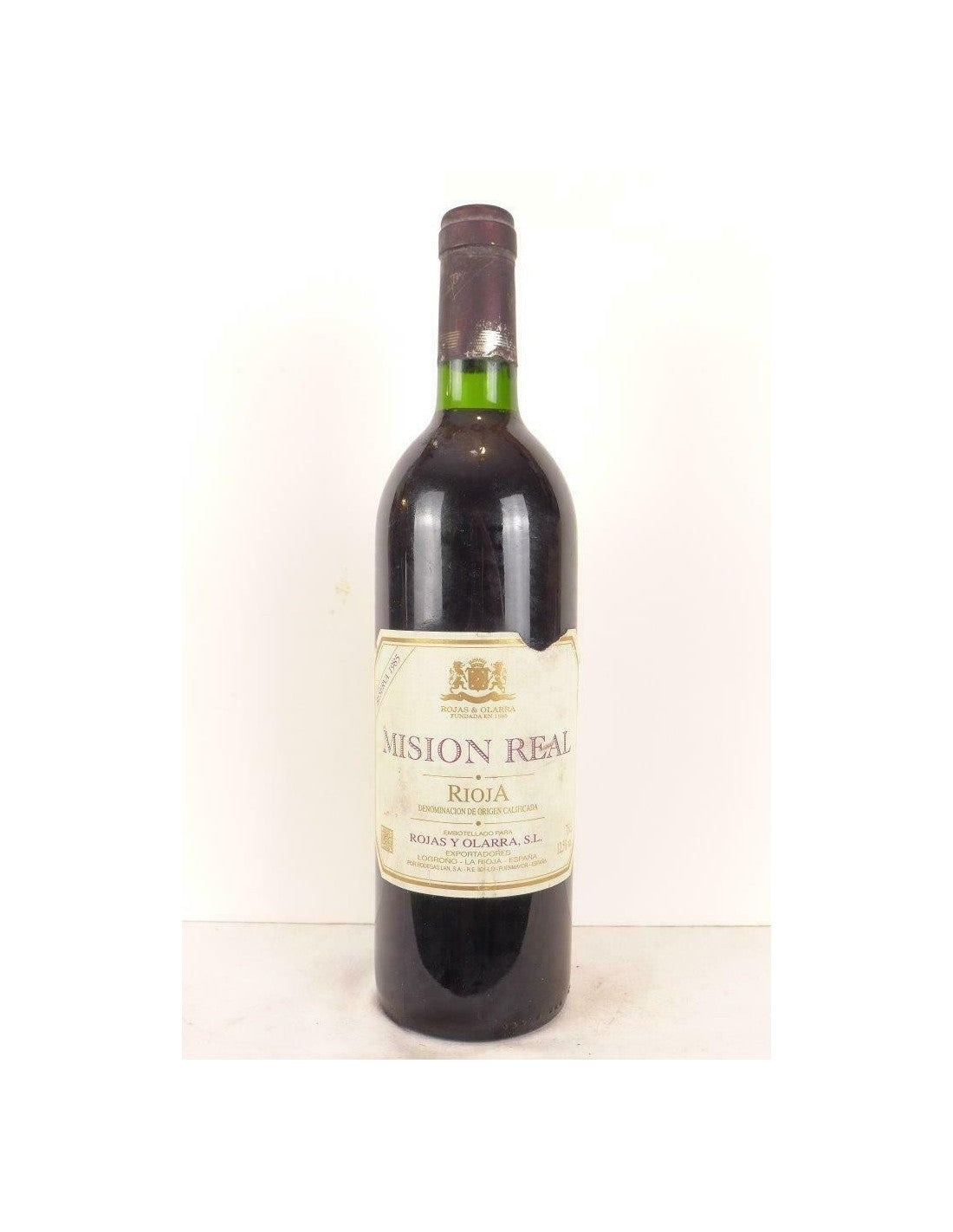 1985 - rioja reserva - mision real - rouge - Espagne - Just Wines 