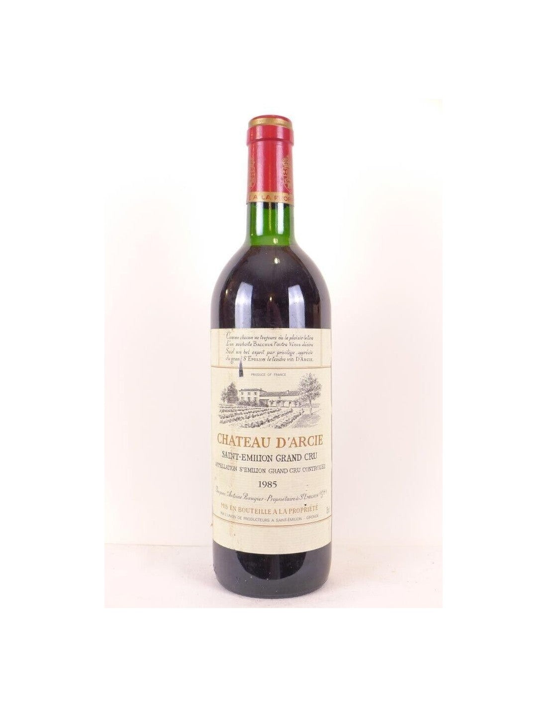 1985 - saint-émilion - château d'arcie grand cru - rouge - bordeaux - Just Wines 