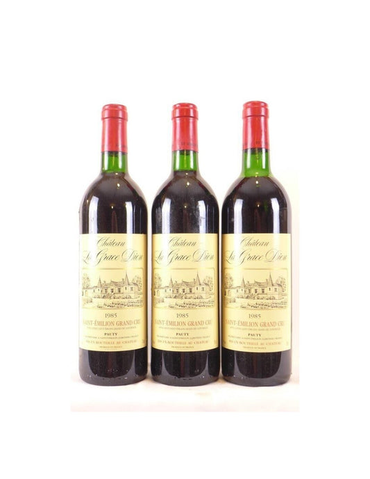 1985 - saint-émilion - château la grace dieu grand cru lot de 3 bouteilles - rouge - bordeaux - Just Wines 