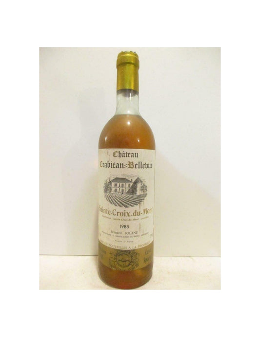 1985 - sainte-croix du mont - château crabitan-bellevue (capsule abîmée) - liquoreux - bordeaux - Just Wines 