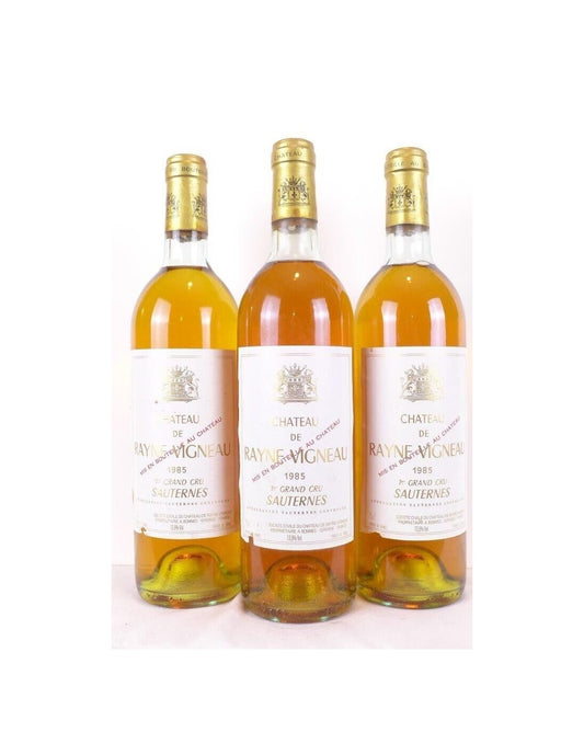 1985 - sauternes - château de rayne vigneau grand cru classé lot de 3 bouteilles - liquoreux - bordeaux - Just Wines 