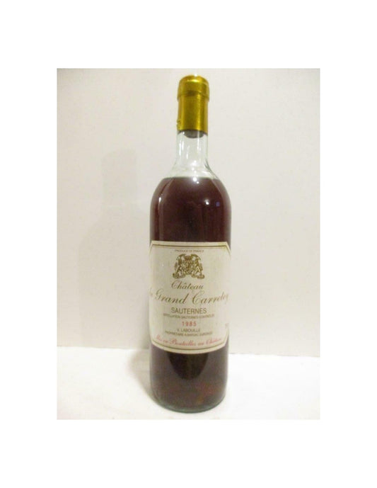 1985 - sauternes - château du grand carretey - liquoreux - bordeaux - Just Wines 