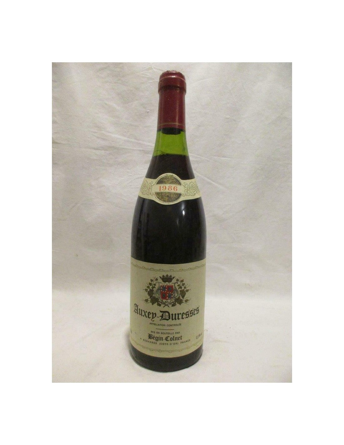 1986 - auxey-duresses - béguin-colnet - rouge - bourgogne - Just Wines 