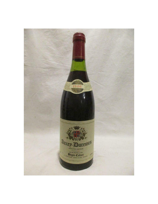 1986 - auxey-duresses - béguin-colnet - rouge - bourgogne - Just Wines 