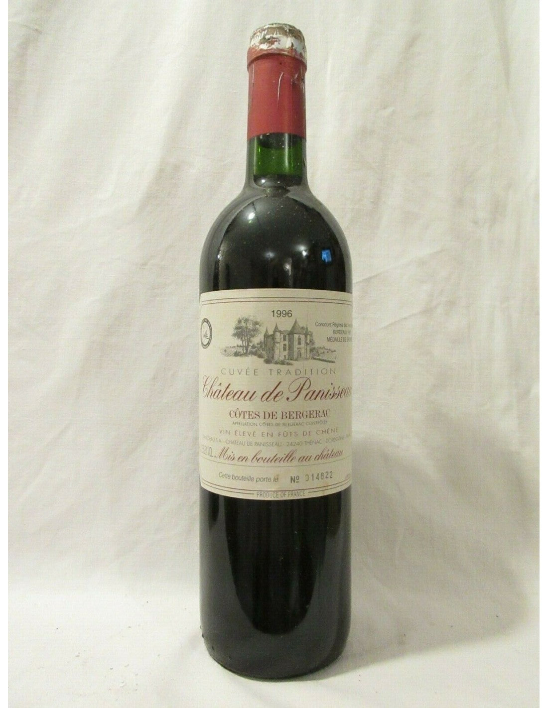 1986 - bergerac - château panisseau cuvée tradition - rouge - sud-ouest - Just Wines 