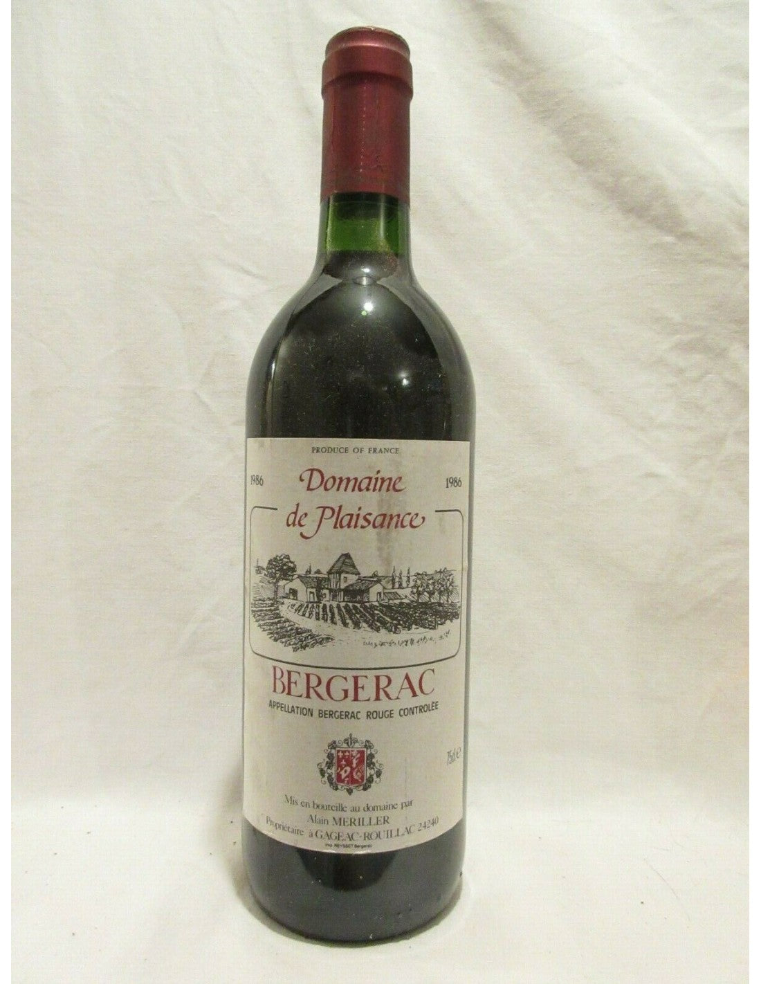 1986 - bergerac - domaine de plaisance (b5) - rouge - sud-ouest - Just Wines 