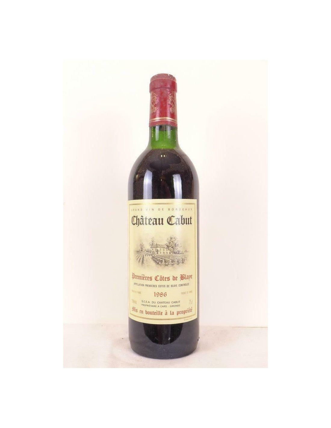 1986 - blaye - château cabut - rouge - bordeaux - Just Wines 