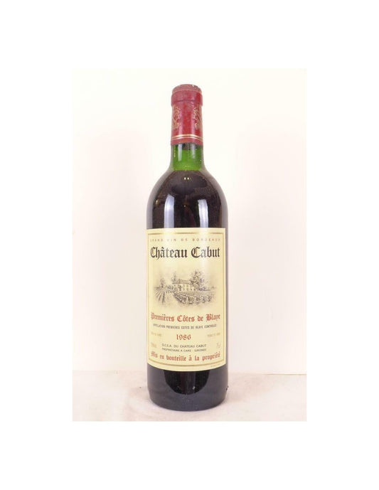 1986 - blaye - château cabut - rouge - bordeaux - Just Wines 