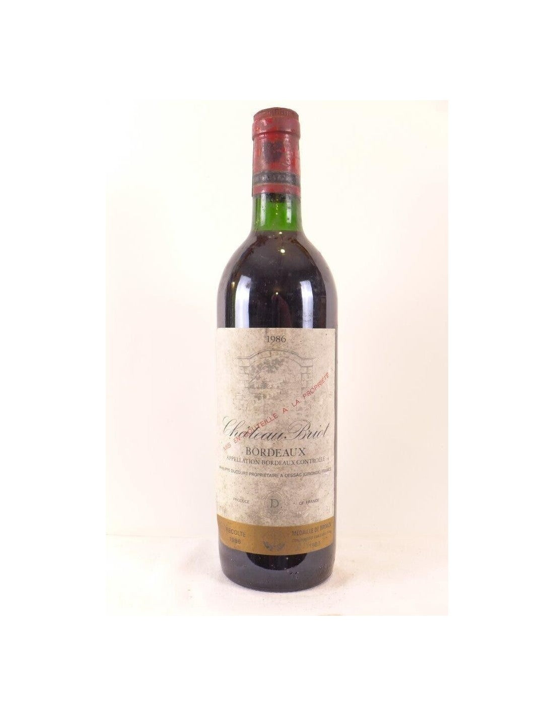 1986 - bordeaux - château briot - rouge - bordeaux - Just Wines 