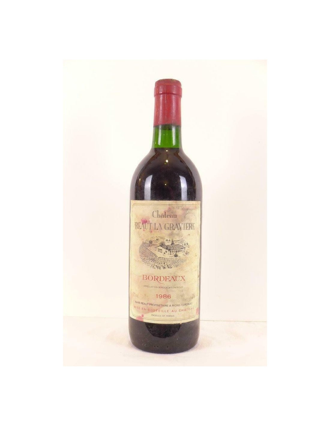 1986 - bordeaux - château réaut la gravière - rouge - bordeaux - Just Wines 