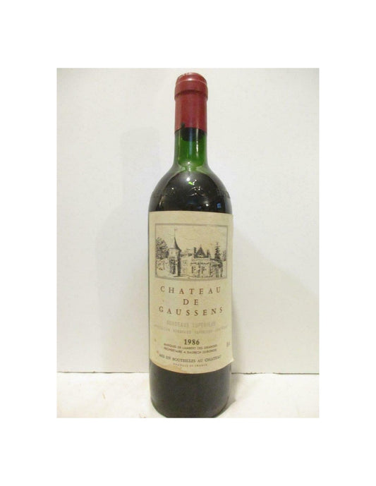 1986 - bordeaux supérieur - château de gaussens - rouge - bordeaux - Just Wines 