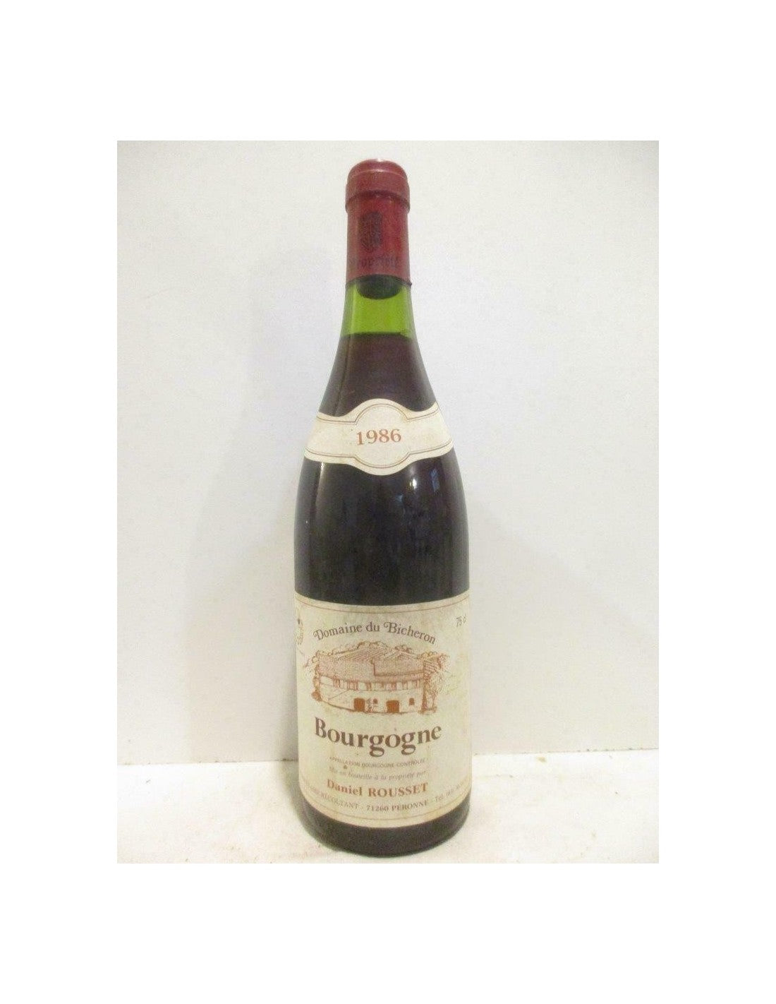 1986 - bourgogne - daniel rousset - Rouge - bourgogne - Just Wines 