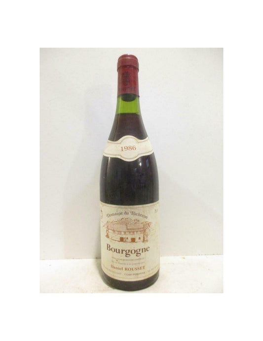 1986 - bourgogne - daniel rousset - Rouge - bourgogne - Just Wines 