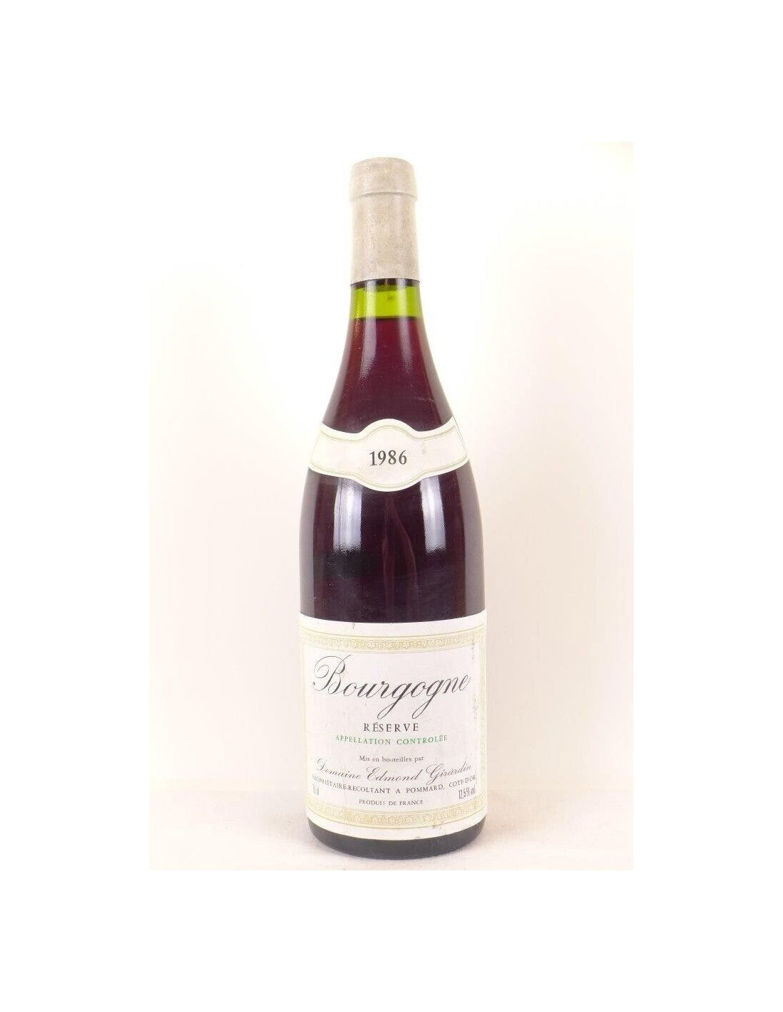 1986 - bourgogne - edmond girardin réserve - rouge - bourgogne - Just Wines 