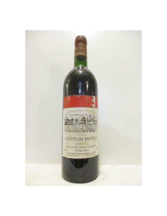 1986 - cahors - château bovila - rouge - sud-ouest - Just Wines 