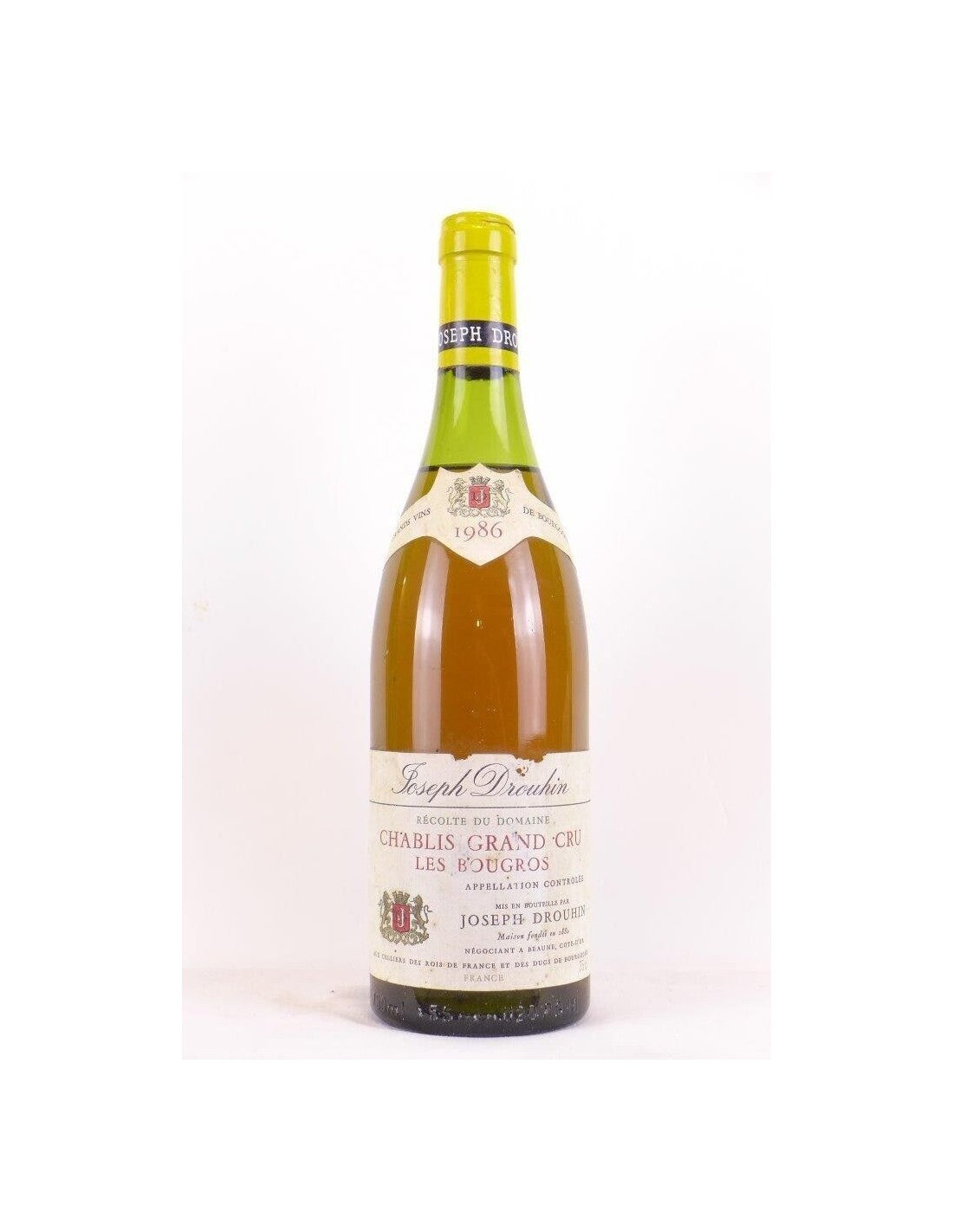 1986 - chablis - joseph drouhin grand cru les bougros - blanc - bourgogne - Just Wines 