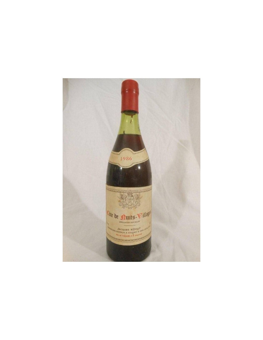 1986 - côte de nuits villages - jacques kohut - rouge - bourgogne - Just Wines 