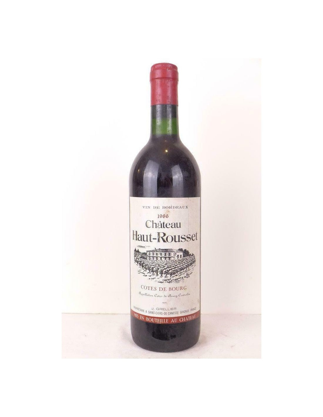 1986 - côtes de bourg - château haut-rousset - rouge - bordeaux - Just Wines 