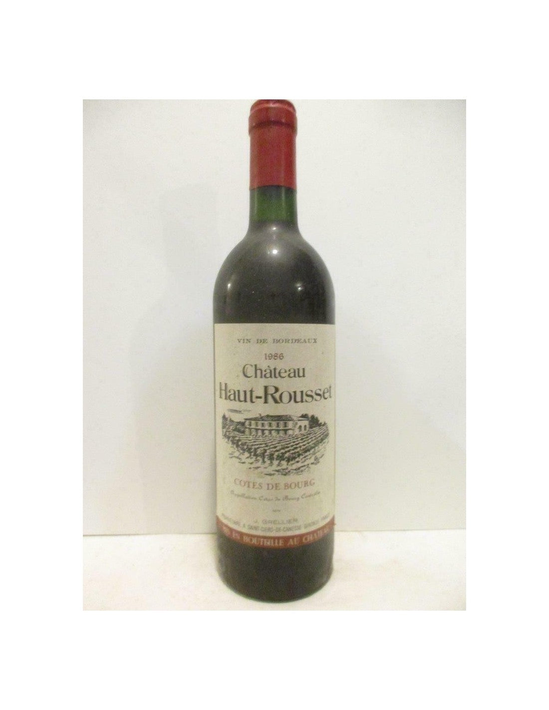 1986 - côtes de bourg - château haut-rousset - rouge - bordeaux - Just Wines 